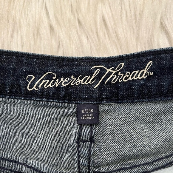 Universal Thread High-Rise Shortie Shorts Dark Wash - Picture 7 of 11